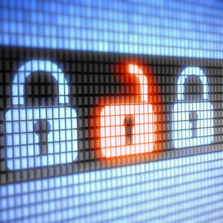 Lock security graphic