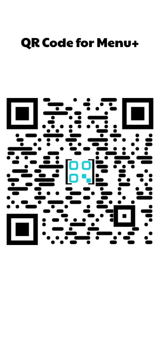 Menu+ QR Code